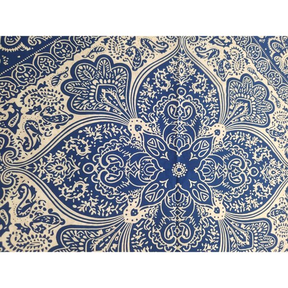 Paisley Bandanas 22"x22" Cotton Square Handkerchiefs Blue Red Yellow 3 Multicolo - Picture 5 of 12